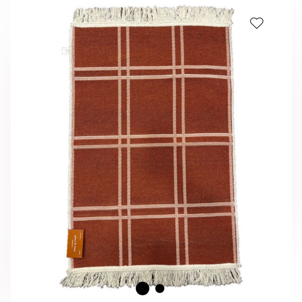 NWT Double Sided Rug 24” X 35”